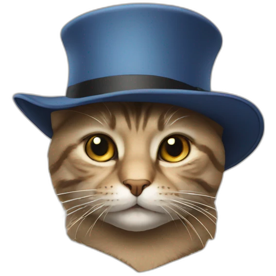 Cat in hat emoji