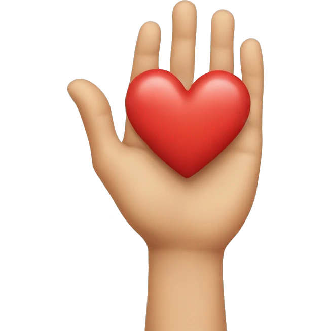 heart shape hand emoji