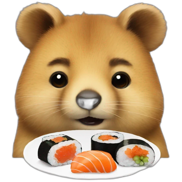 Quokka and sushi emoji