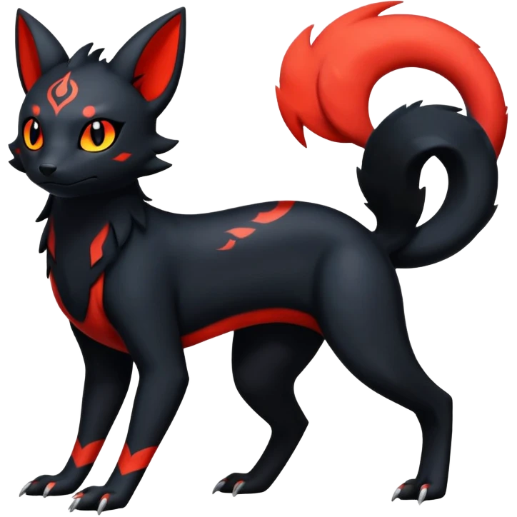 Salandit-Umbreon-Litten-Hybrid (Full body) emoji