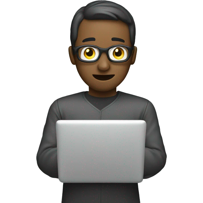 Motion Man doing coding emoji