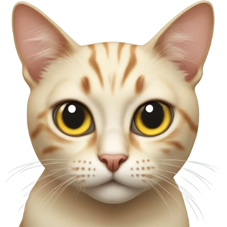 realistic cat with slit pupils emoji