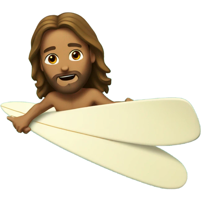 Jesus surfing emoji