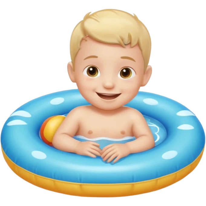 Pool floaty make it a baby boy emoji