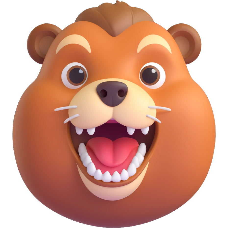 beaver with two big front teeth emoji