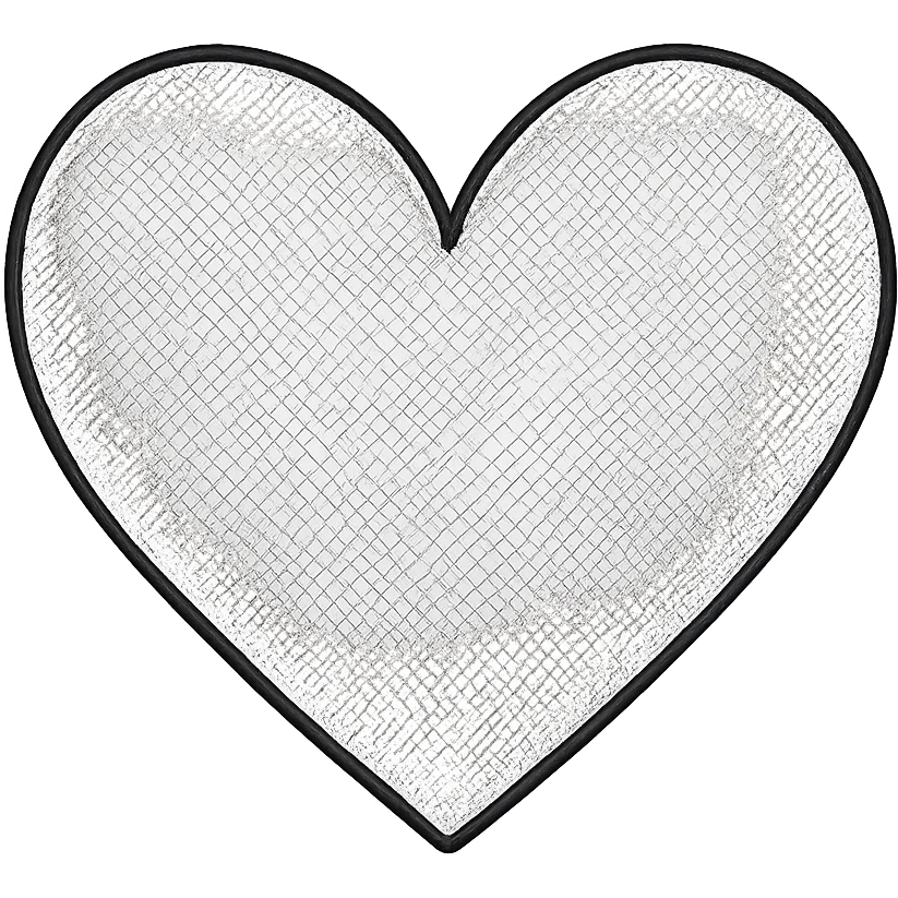 heart with a subtle crosshatch pattern, clean digital illustration, no background emoji