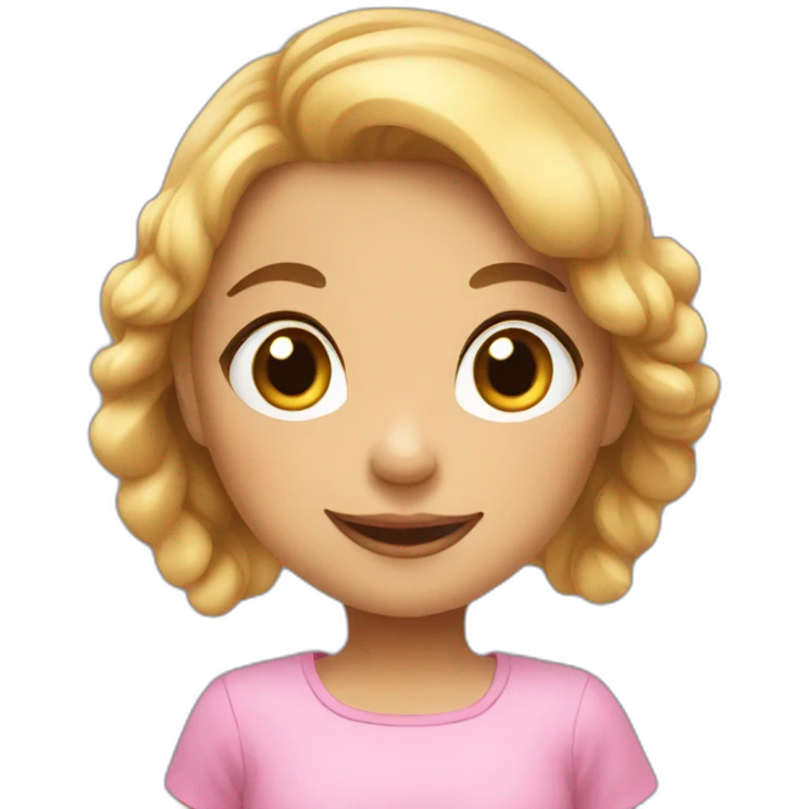 a little bid cubby girl emoji