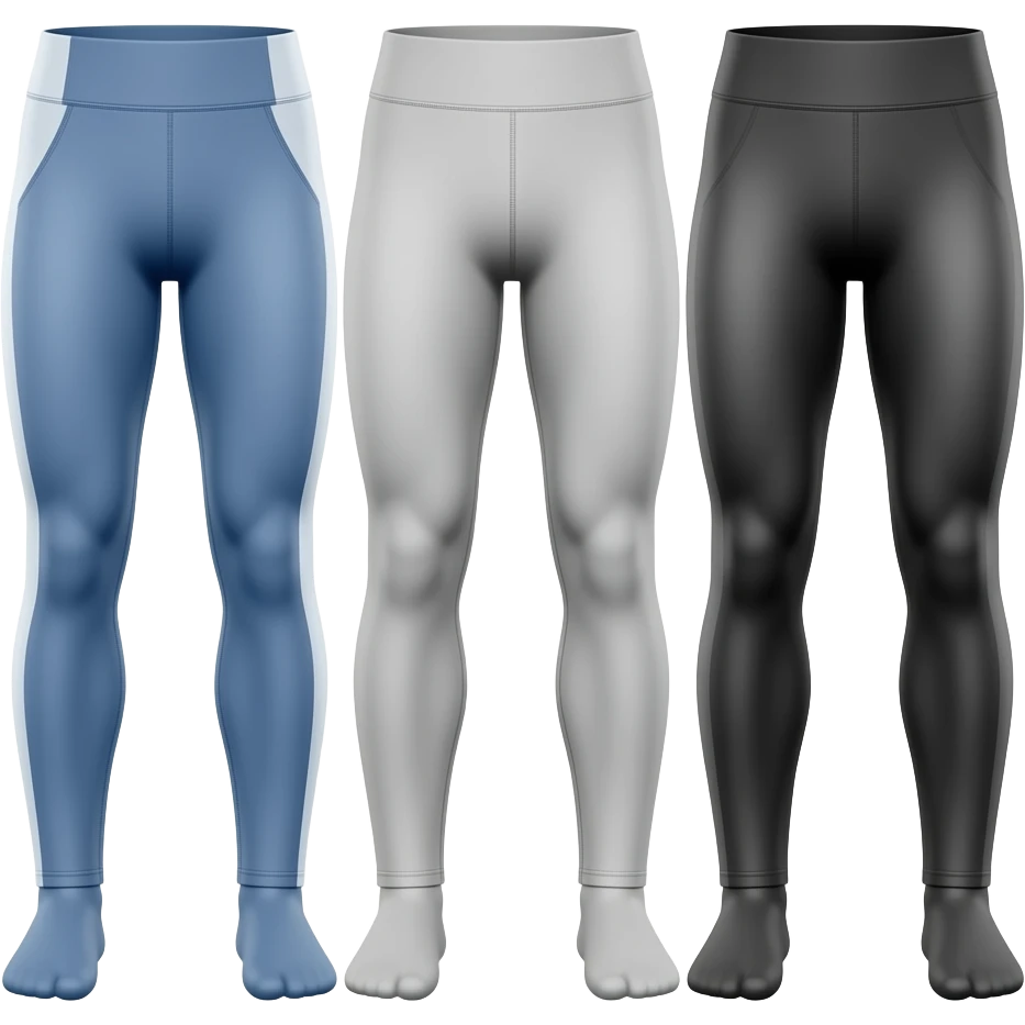 legging course grise bleu blanc noir taille 42/44 emoji