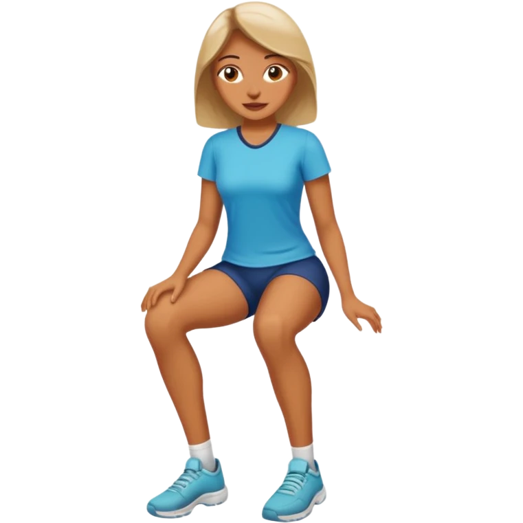woman knees emoji