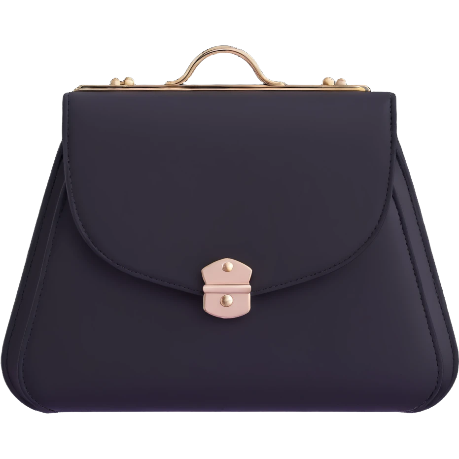 Black goth purse emoji
