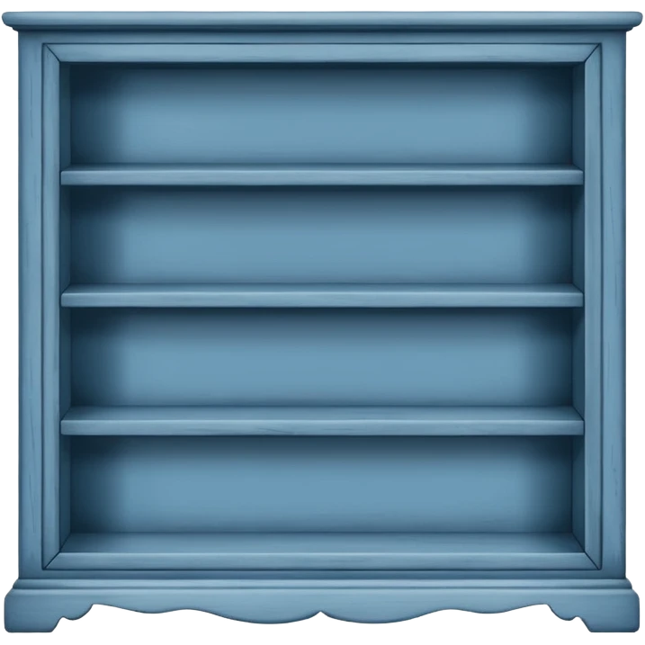 Dusty blue bookcase  emoji
