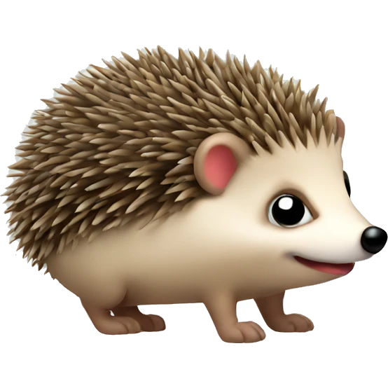 Christmas hedgehog emoji
