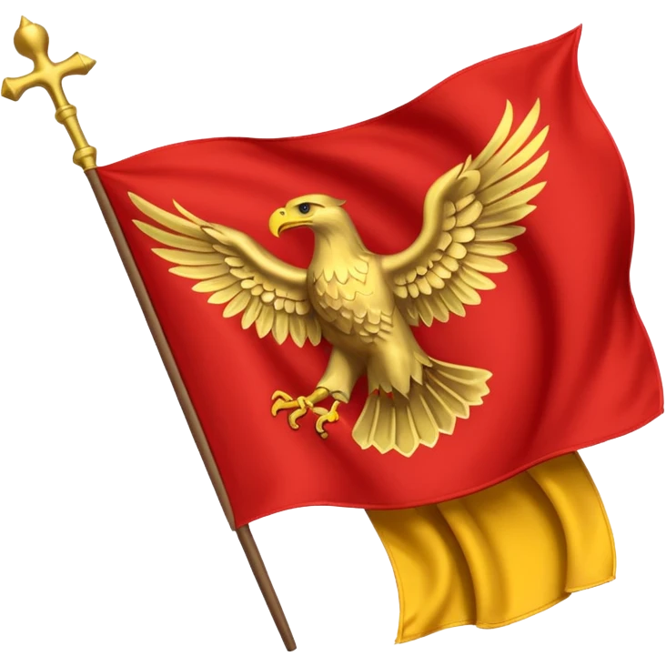 peux tu me générer le drapeau de l'empire romain en mode emoji drapeau basique emoji