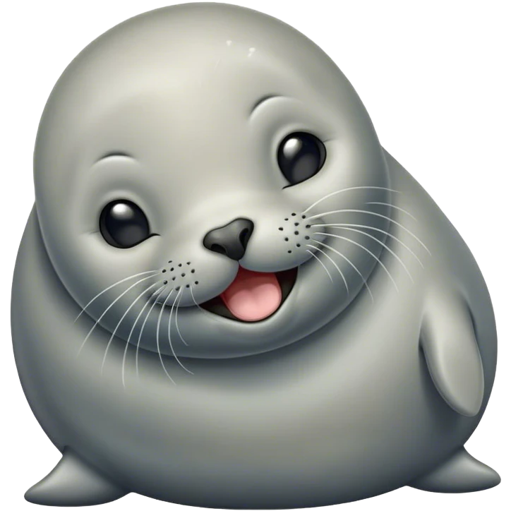 Cinematic Cute Yawning Seal Portrait Emoji, Head tilted slightly with a dramatic, wide-open yawn, showcasing a lustrous, sleek body and half-closed, drowsy eyes exuding cozy contentment, Simplified yet irresistibly adorable features, highly detailed, glowing with a soft, cozy oceanic glow, high shine, relaxed yet expressive, stylized with a dash of whimsical marine charm, soft glowing outline, capturing the essence of a drowsy yet affectionate seal that seems ready to drift out of the screen for a nap! emoji