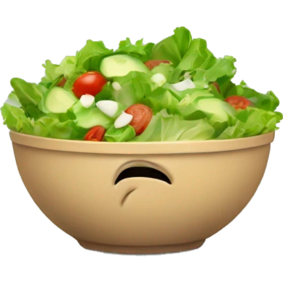 sad bowl of salad emoji