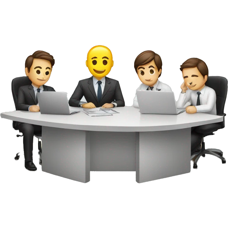 Tho managers are working hard as four managers emoji