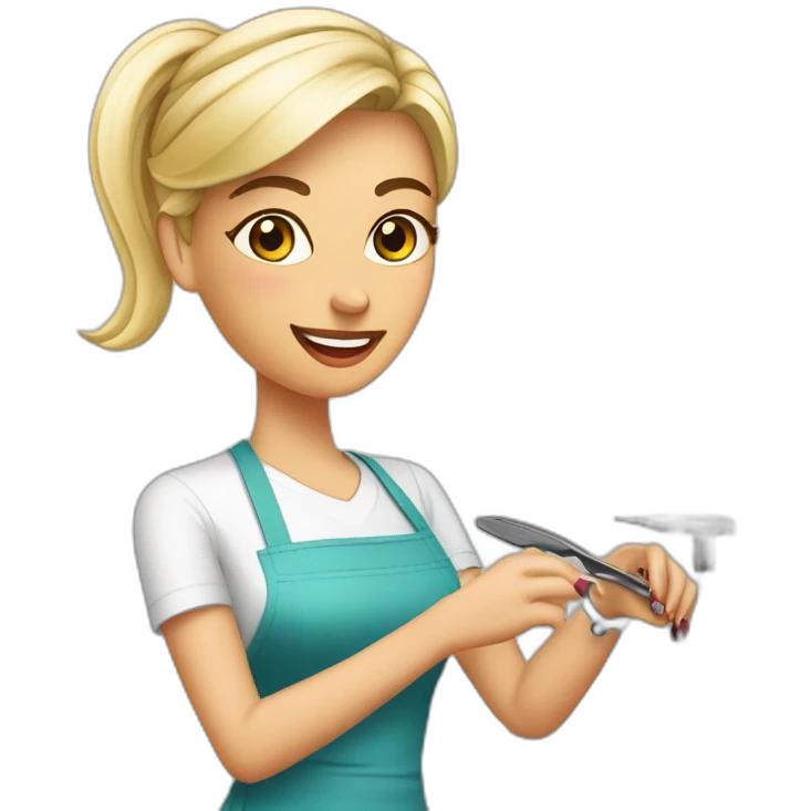 gwen-kouwenberg-working-in-a-nailsalon emoji