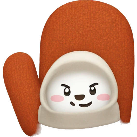 Cute mittens emoji