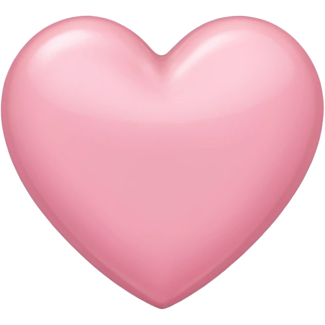 A light pink heart emoji