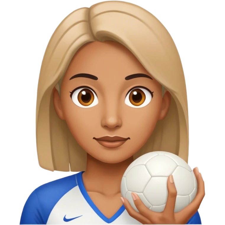 female sport coach holding ball emoji