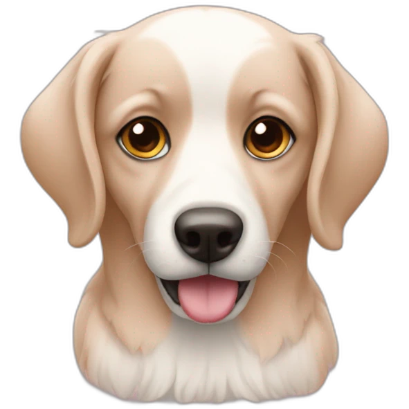 Chien rose emoji