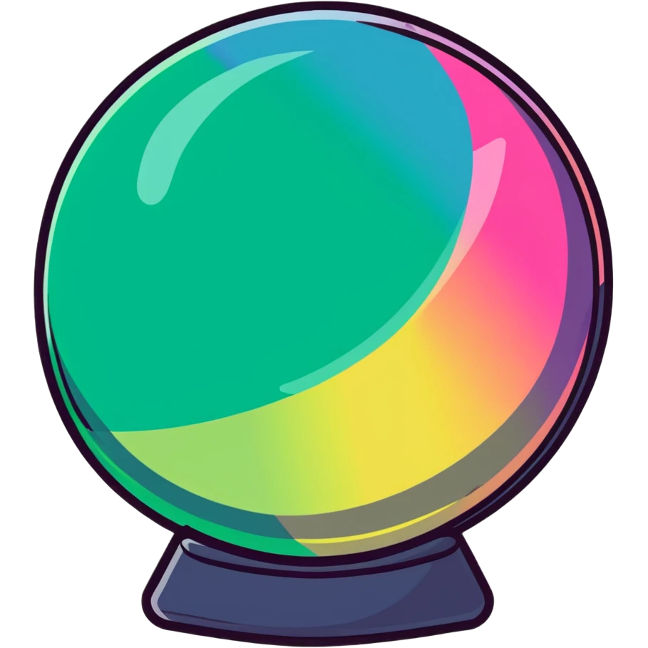 aurora crystal ball emoji