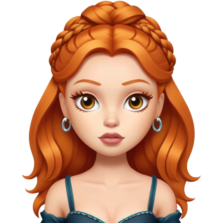 pretty bratz baddie ginger emoji