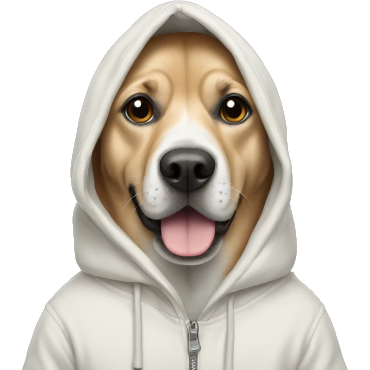 Dog in hoodie emoji
