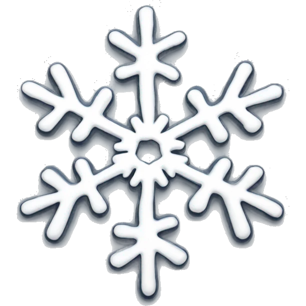 Melting snowflake emoji