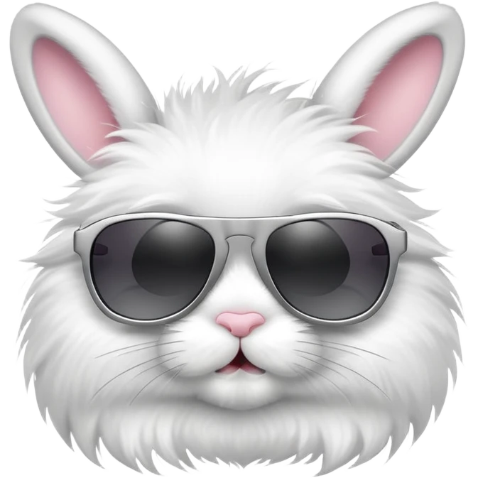 cool bunny with sunglasses  emoji