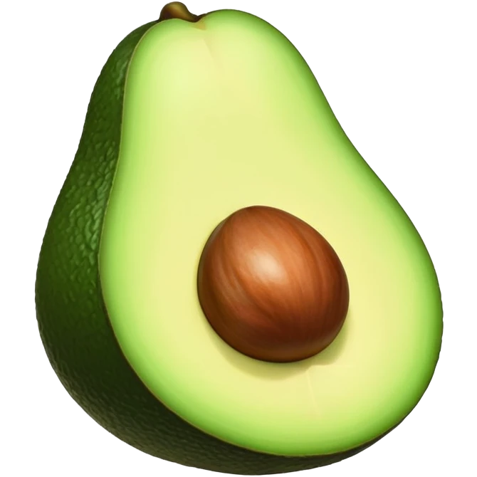 Aguacate con labios grandes  emoji