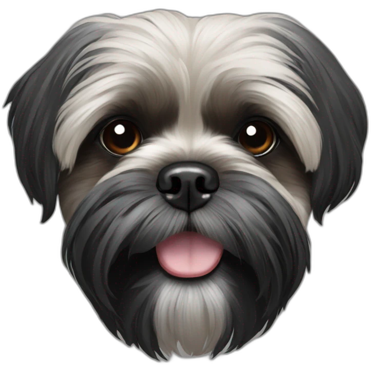 black shih tzu emoji