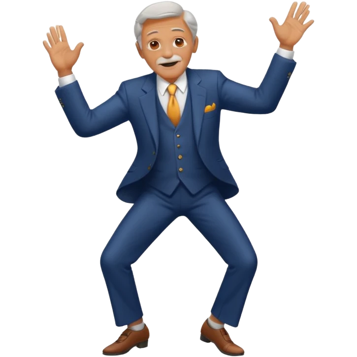 Anciano bailando emoji