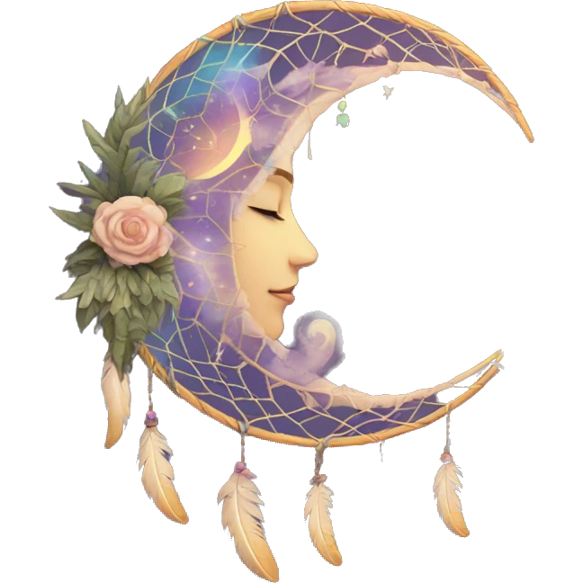 crescent-stars-dreamcatcher emoji