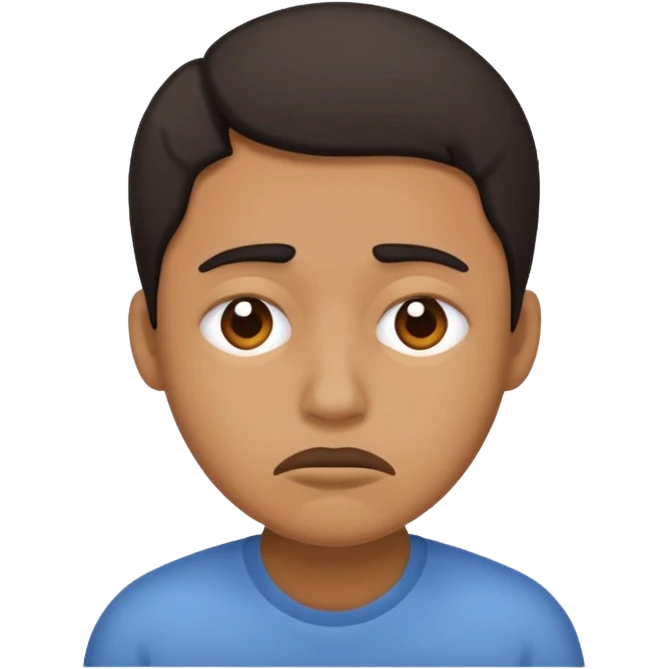 personita cansada o mareada, persona de color  emoji