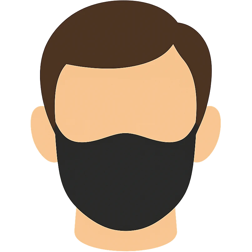 masked man's head emoji