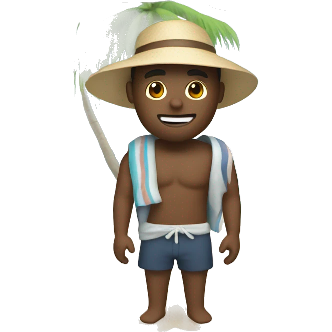 Person on the beach emoji