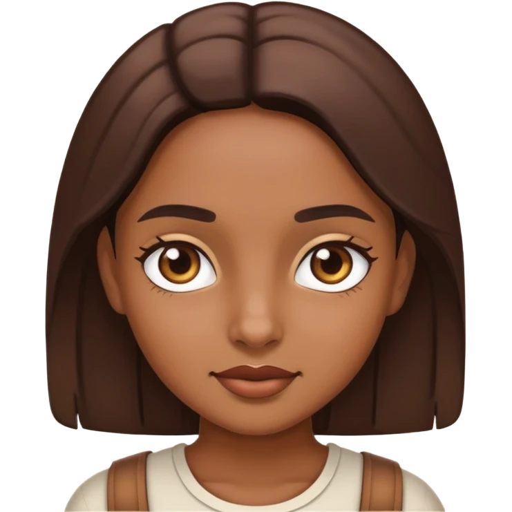 Chica morena emoji