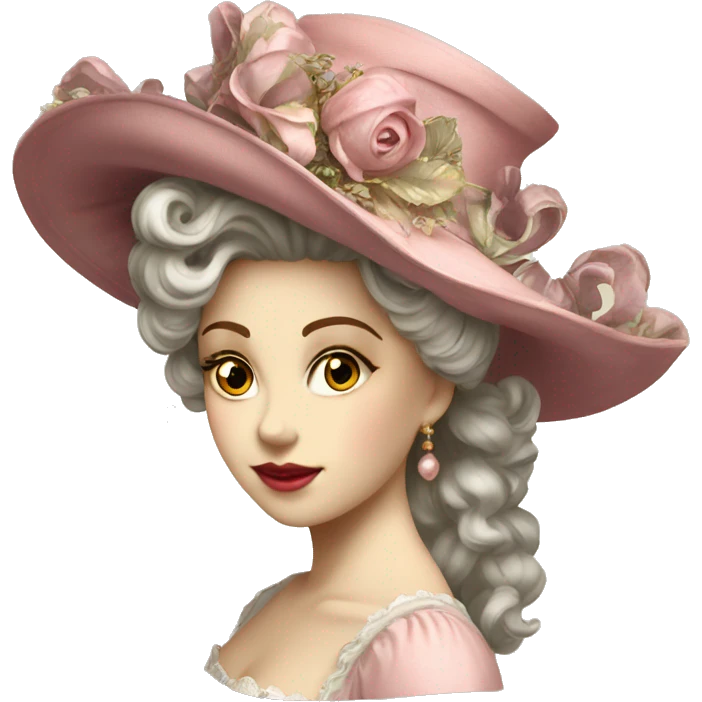 Vintage rococo (hat only) emoji