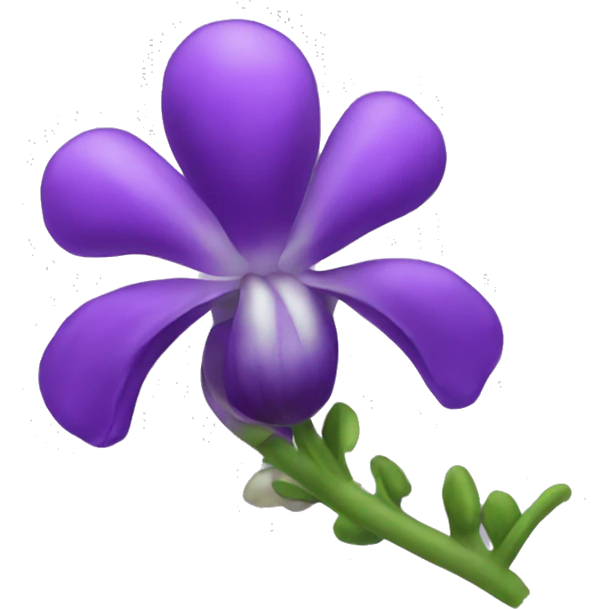 purple pea flower emoji