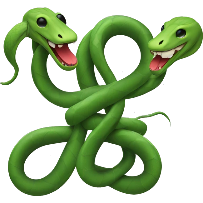 Two snakes in a nightclub  emoji