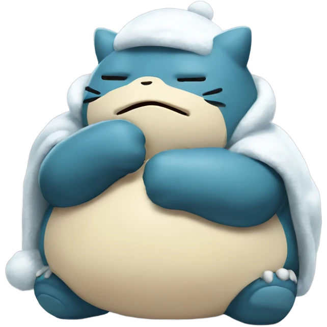 snorlax pokémon shivering cold emoji