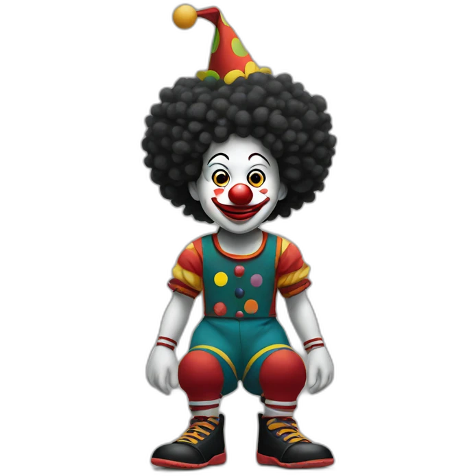 Clown in black nike emoji