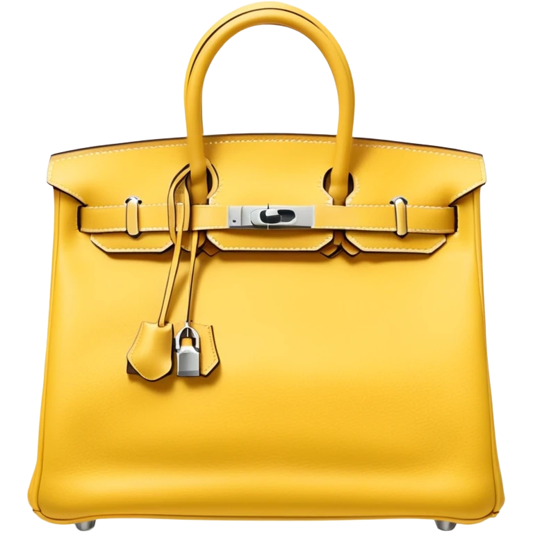 soft yellow hermes birkin bag emoji
