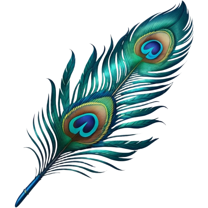 Peacock feather emoji