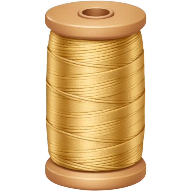 Golden beige sewing Thread  emoji