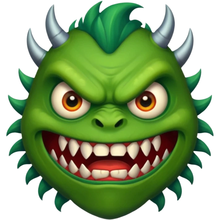 a monster with one eye in the centre of his face emoji