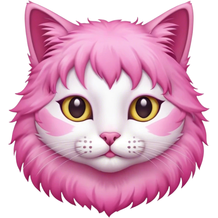 cat with pink buen emoji