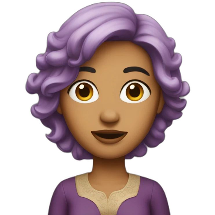 Boumediene dressed as a woman emoji