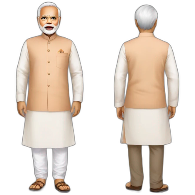 Narendra Modi With Kurta Paijm Dress emoji